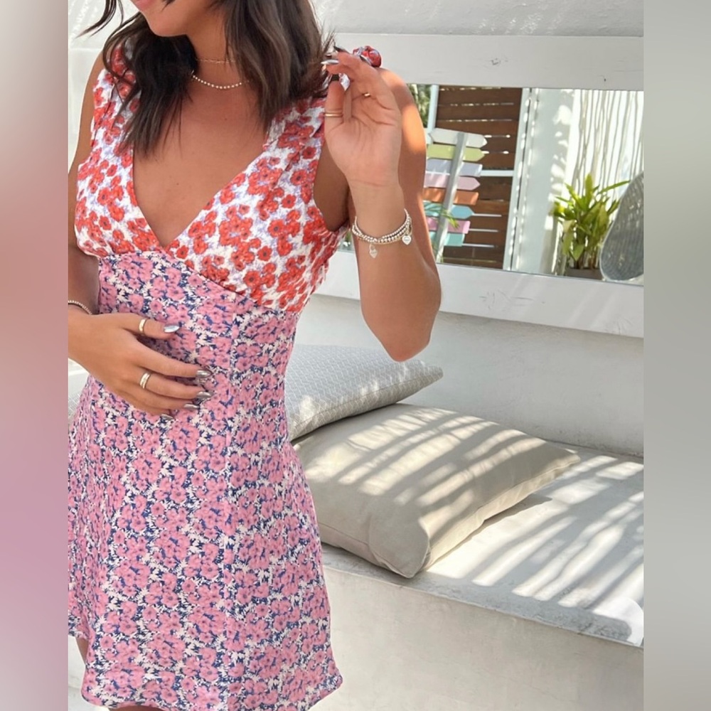 VERGE GIRL POSTCARDS FROM VENICE MINI DRESS
